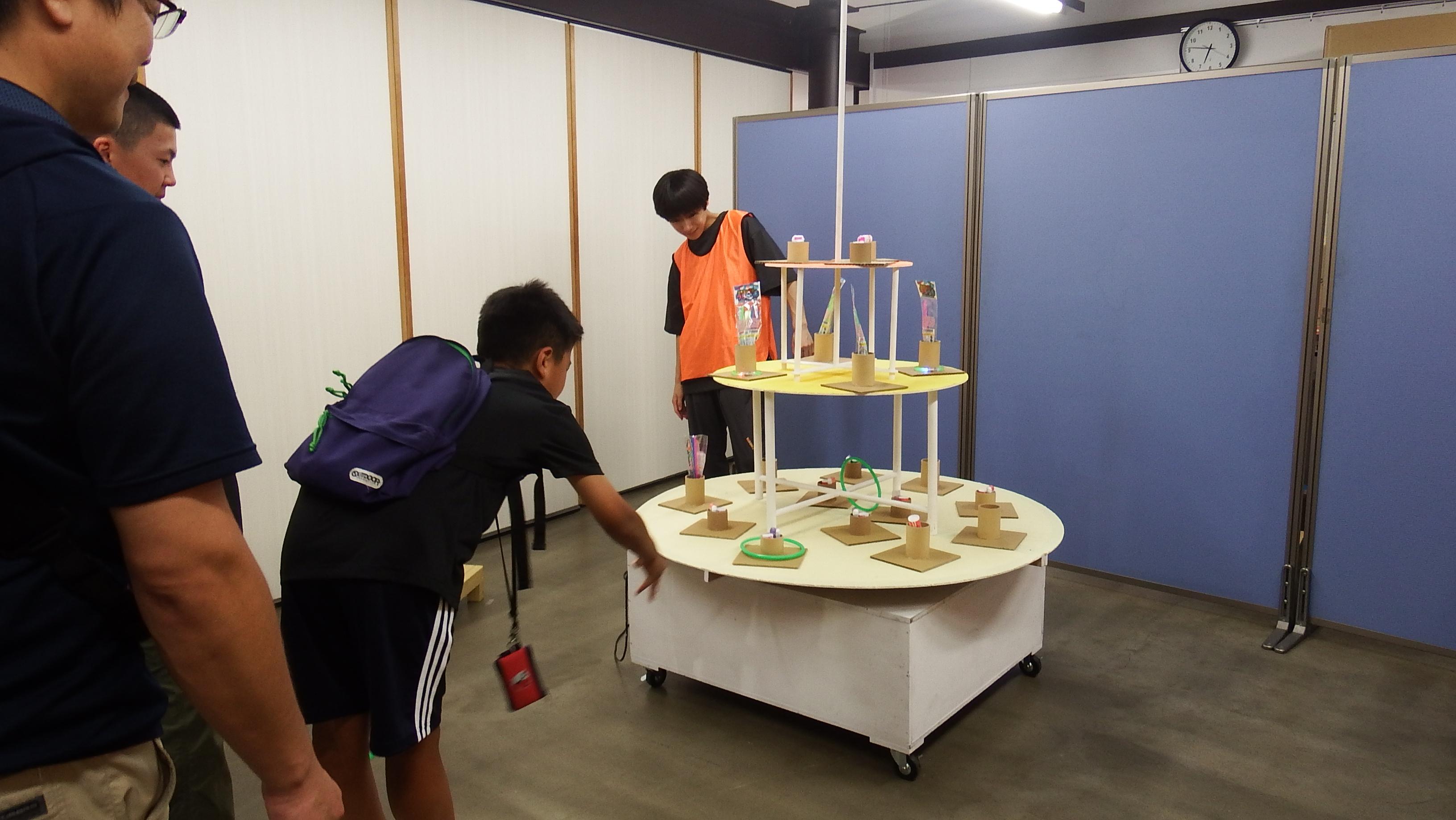 回転輪投げ写真