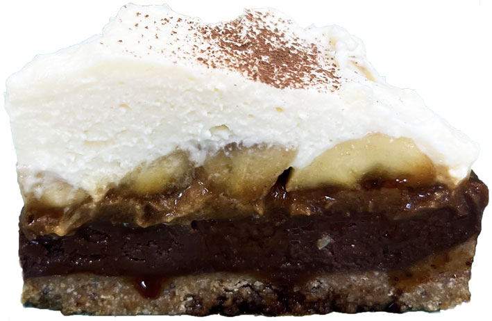 バナナとチョコレートのタル