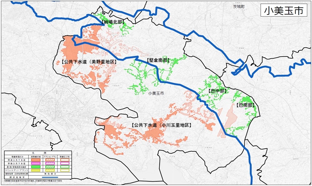 下水道区域概図