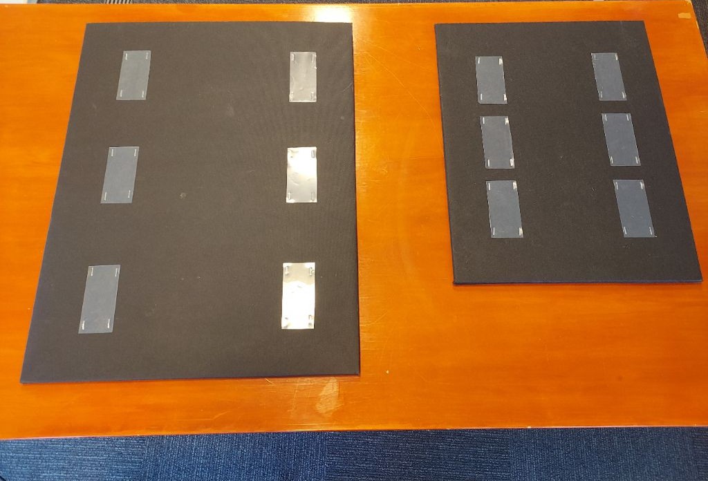 コンクリートパネル左が四つ切り、右が八つ切り コンクリートパネル左が四つ切り、右が八つ切り