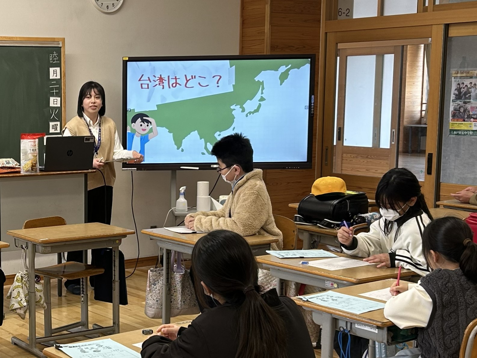 玉里学園国際交流クラブ交流授業