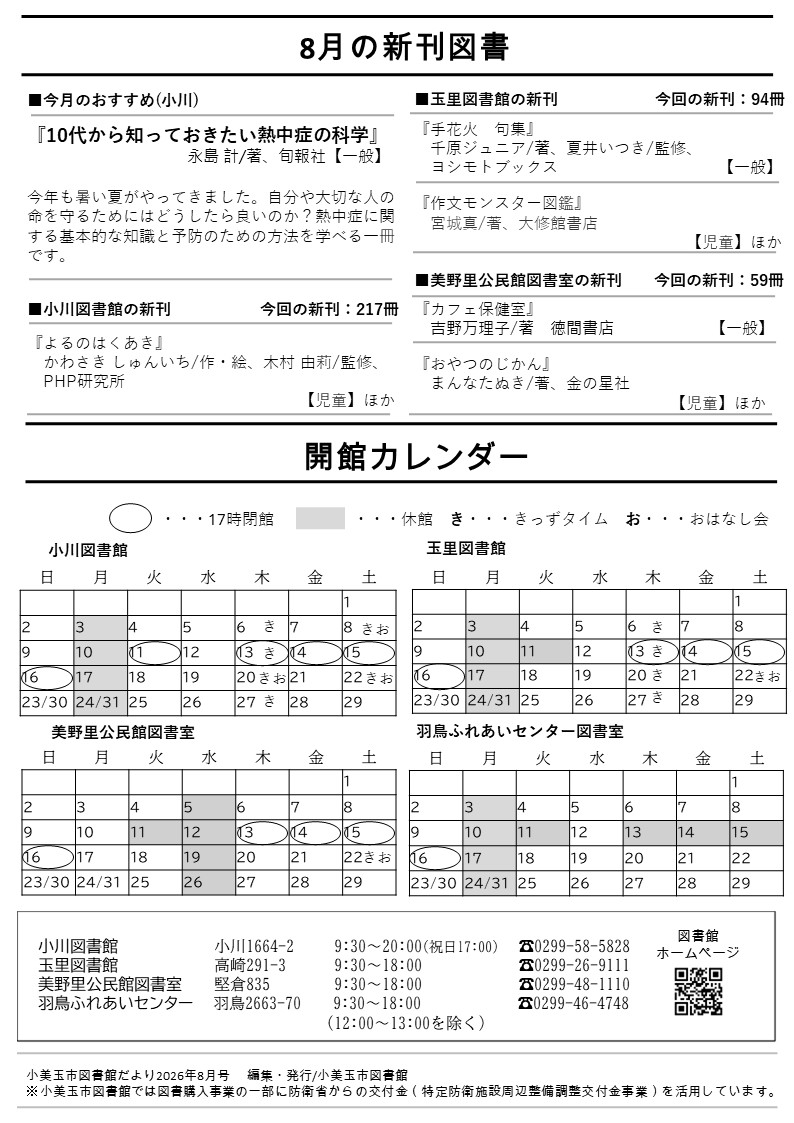 図書館だより5月号裏